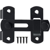 LaBlanc - Verrou de porte exterieur, Loquet de porte de grange coulissante en acier inoxydable, Verrou de porte de sécurité pour porte fenêtre armoire à vin salle de bain extérieur noir