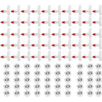 50pcs poulet à boire printemps té mamelon buveurs volaille abreuvoir agriculture outils à boire.