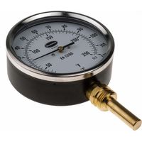 Jauge de température à cadran RS PRO 0°C +120°C ( Prix pour 1 )