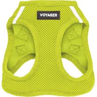 Voyager Step-In Air Hundegeschirr by Best Pet Supplies - All Weather Mesh Step in Vest Harness für kleine und mittlere Hunde, Limettengrün, size L - Brust 45-52 cm