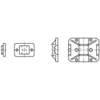 HellermannTyton Befestigungssockel TY8G1S-N66-NA 100 Stk