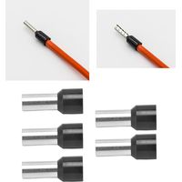 50 pièces de cosses à sertir isolées, type européen, pour câbles 4 AWG, connecteurs de qualité professionnelle