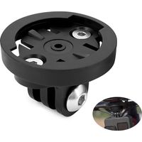 support Caméra Gopro pour Garmin - Adaptateur universel Combo - Compatible avec Garmin Edge - Espacement des trous : 22 mm - Support de caméra et de vélo (connexion