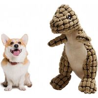 Jouet en peluche pour chien en forme de dinosaure
