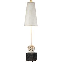 Elstead Swirl Lampe de table, blanc os et noir