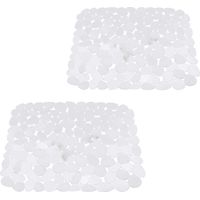 Tapis d'évier pour éviers en acier inoxydable/céramique, protecteurs d'évier écologiques en PVC pour le fond de l'évier de cuisine, transparents
