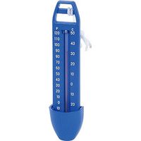 Spido – Thermomètre flottant pour piscine – Lecture double échelle °C et °F – Cordelette d'attache incluse – Flotte à la surface de l'eau