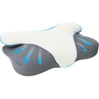 vidaXL Neck Pillow White Memory Foam 57 x 36 x 13 cm