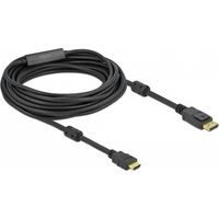 DELOCK 85962 CÂBLE VIDÉO ET ADAPTATEUR 10 M HDMI TYPE A (STANDARD) DISPLAYPORT NOIR