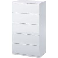 Cómoda con 5 cajones Haya - Blanco Artik