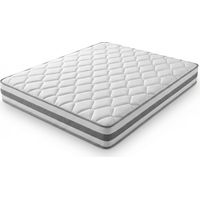 Taschenfederkernmatratze 140x200 H4, 7-Zonen Matratze 25 cm hoch mit Komfortschaum, ergonomische Federkernmatratze für Erwachsene, OEKO-TEX