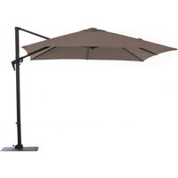 Sombrilla de patio Roma 3x4 m Tela gris