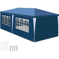 TolleTour Carpa refugio de jardín 3x6 m – Azul, protección exterior para eventos y uso ocasional