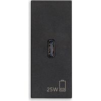 Presa alimentatore USB C PD 25W nero serie Linea Vimar 30292.C25G