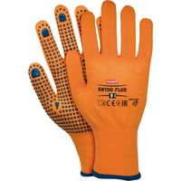 Arbeitshandschuhe mit Noppen 10 neonorange