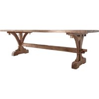 Esstisch Teak 270x100x78 natur unbehandelt BASSANO 128