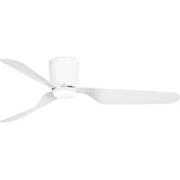 PEMBA Ventilador de techo blanco con motor DC con luz 33471N-3
