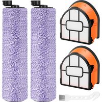 Bürste Filter Ersatzteile für Shark HydroVac XL 3 in 1 WD101 WD100 WD101C Staubsauger, HydroVac Cordless Pro XL Staubsauger WD201 WD200 WD210 AW201 WD200C WD201C Zubehör 2er Pack