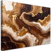 Stampe su Tela Astrazione marmo glamour marrone 90x60