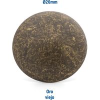 tachuela lisa. acero. para cubrir tornillería - heico acabado oro viejo ( color:000000 100)