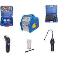 Pack outillage station de récupération R32 – Détecteur électronique de fuites – Balance 100Kg – Thermomètre infrarouge – Bypass 4 voies – Dszh