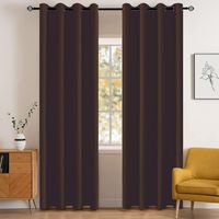 Waterproof Blackout Curtains for Indoor Use, Set of 2, 132 x 244cm Thermal Insulation & Cold Protection Light-Blocking Curtains with Eyelets Noise Reduction Suitable for Living Rooms, Bedrooms & Patio