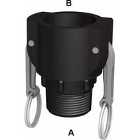 Raccord camlock femelle - fileté male BSP en polypropylène 3/4''