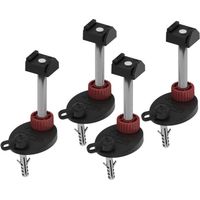 Tece - Supporti di montaggio per canaline doccia 94-142 mm, 4 pz 660003