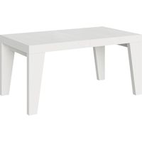 Tavolo Allungabile 160-420x90x77 cm Naxy Bianco Frassino