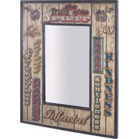 Miroir murale Spirit vintage, L52 x H70 x P3 cm -PEGANE-