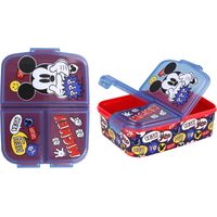 Boîte à lunch Mickey Mouse pour les collations, 3 compartiments