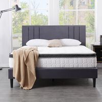 LANKOU Mattresses for Back Pain Relief, Hybrid Pocket Sprung Memory Foam Mattress with Cool & Supportive, 7-Zone Medium Firm Mattress, 26cm Deep
