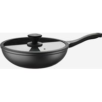 Wok antiadhésif induction 30 cm avec couvercle PRO