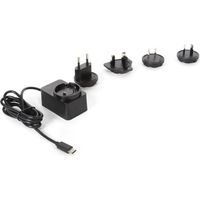 Cargador con conexión usb - 5 vdc - 2.5 a máx. - 15 w máx. - diseño compacto - tipo c con 4 enchufes de viaje