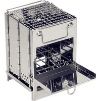 Barbecue Pliable en Acier Inoxydable Camping Pique-Nique BBQ-15 x 15x 21CM