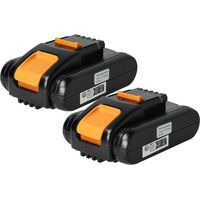 vhbw 2x Batterie compatible avec Worx Landroid WR153E, WR167E, WR206E, WR208E, WR213E, WR155E, WR165E outil électrique (1500 mAh, Li-ion, 20 V)
