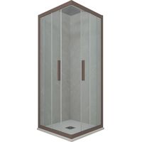 Box doccia 75x110 angolare scorrevole Chocolate h 200 Kolors