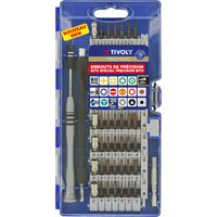 Tivoly • Box mit Präzisions-Schraubendreher-Bits und Zubehör, 60 Stück