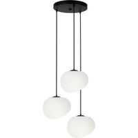 Suspension Candellux STONES noire/blanc Ø42 cm design 3xE27