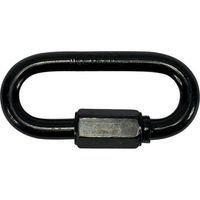 Mousqueton à visser zingué noir 10,0mm (Par 25)