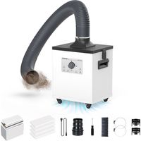 Mecpow P150 – Extracteur de fumées 150W avec puissance réglable, filtration 3 couches (99,97%), silencieux 50dB, compatible avec graveurs laser Mecpow, Creality, Xtool
