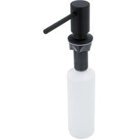 Nimco Accesorios de baño - Dispensador de desinfectante o jabón, de encastre, 350 ml, negro mate UNC 4031V-90