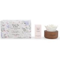 Diffuseur de fleurs parfumees en ceramique et bois parfum 30 jours