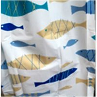 Rideau de douche Peva 180x200 Poissons Aglaia 09237