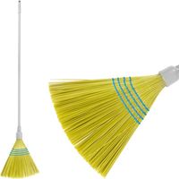 Besen MagicHome 3805Y, Sorgo, gelb, Metallstiel 148 cm