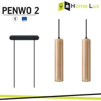 LAMPADARIO A SOSPENSIONE PENWO2 2XGU10 IN LEGNO