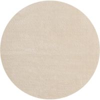 FLOORNOVO Hochflor Teppich rund einfarbig - Ø 200 cm - Besonders Weicher Teppich Wohnzimmer & Badezimmerteppich - Pflegeleicht - vielseitig einsetzbar im Innenbereich