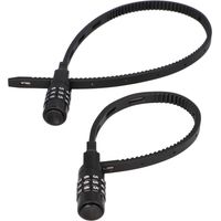 Fischer Kabelbinderschloss-Set Fahrrad SN53+35/4 35 & 53 cm x Ø 3 mm schwarz Kabelschloss