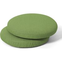 Avestar Lot de 2 coussins de chaise rond, 38 x 3,6 cm, tissu résistant aux intempéries, pour mobilier intérieur/extérieur, vert