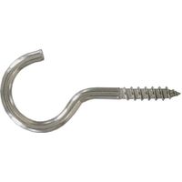 Schraubhaken aus Edelstahl A2, 5x40mm, 2 Stück.